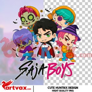 Huntrix Saja Boys Halloween PNG