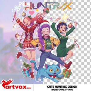 Huntrix Christmas PNG