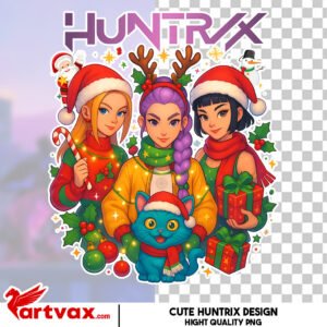 Huntrix Christmas PNG
