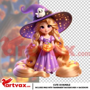 Disney Princess Halloween PNG Bundle