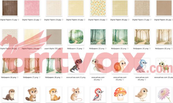 Woodland Forest Animals Clipart