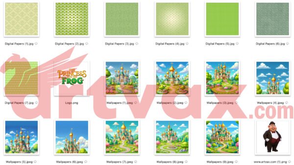 Princess and the Frog Clipart Bundle