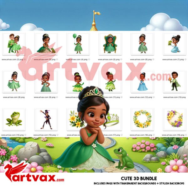 Princess and the Frog Clipart Bundle