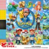Pokemon Birthday Clipart Bundle