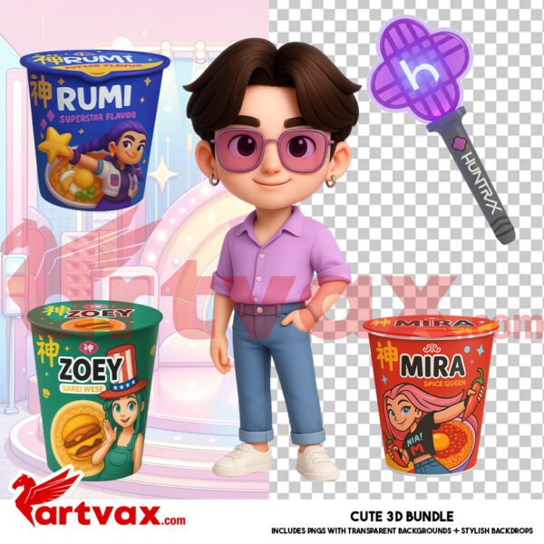 Kpop Demon Hunters 3D Bundle