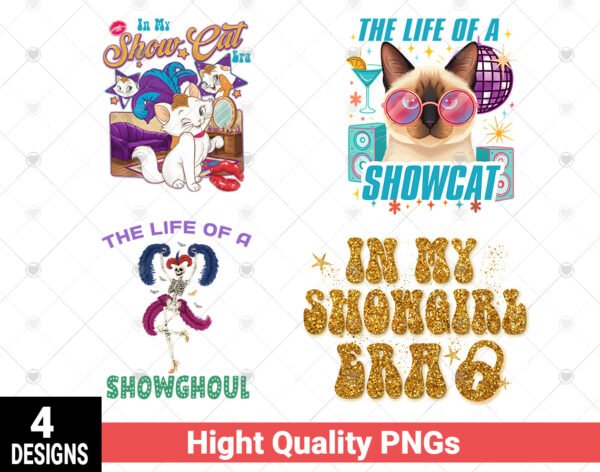 Showcat Showgirl PNG Bundle