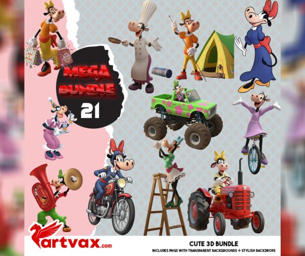 Clarabelle Cow Clipart Bundle