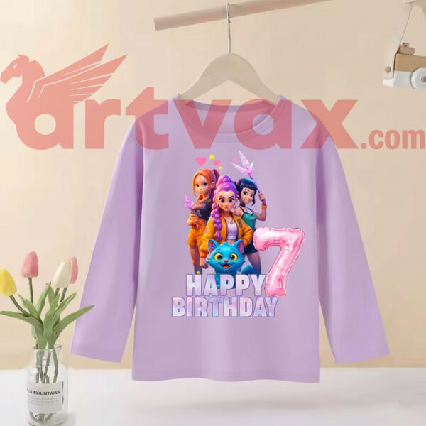Kpop Huntrix Happy Birthday Clipart Bundle