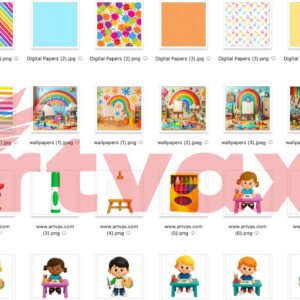 Painting Party Clipart Bundle