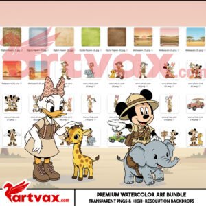 Safari Disney Clipart Bundle