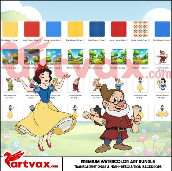 Snow White Clipart Bundle