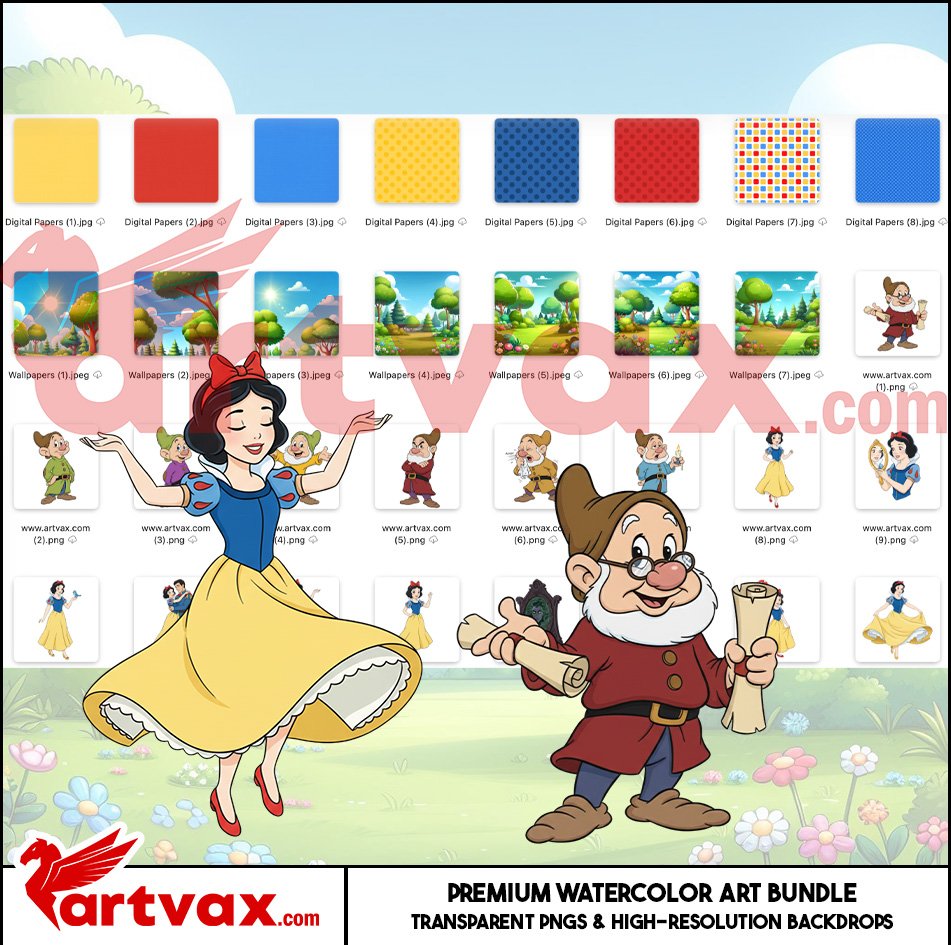 Snow White Clipart Bundle