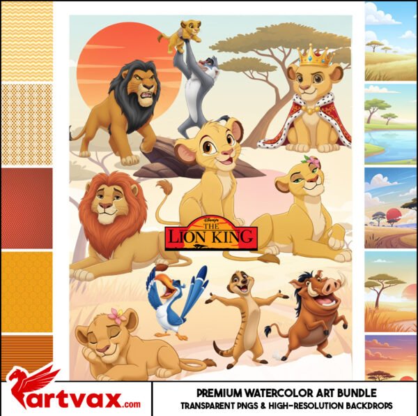 The Lion King Clipart Bundle