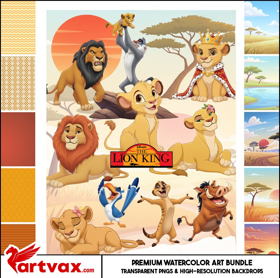The Lion King Clipart Bundle