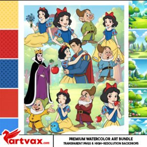 Snow White Clipart Bundle
