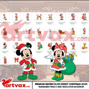 Disney Christmas Clipart Bundle