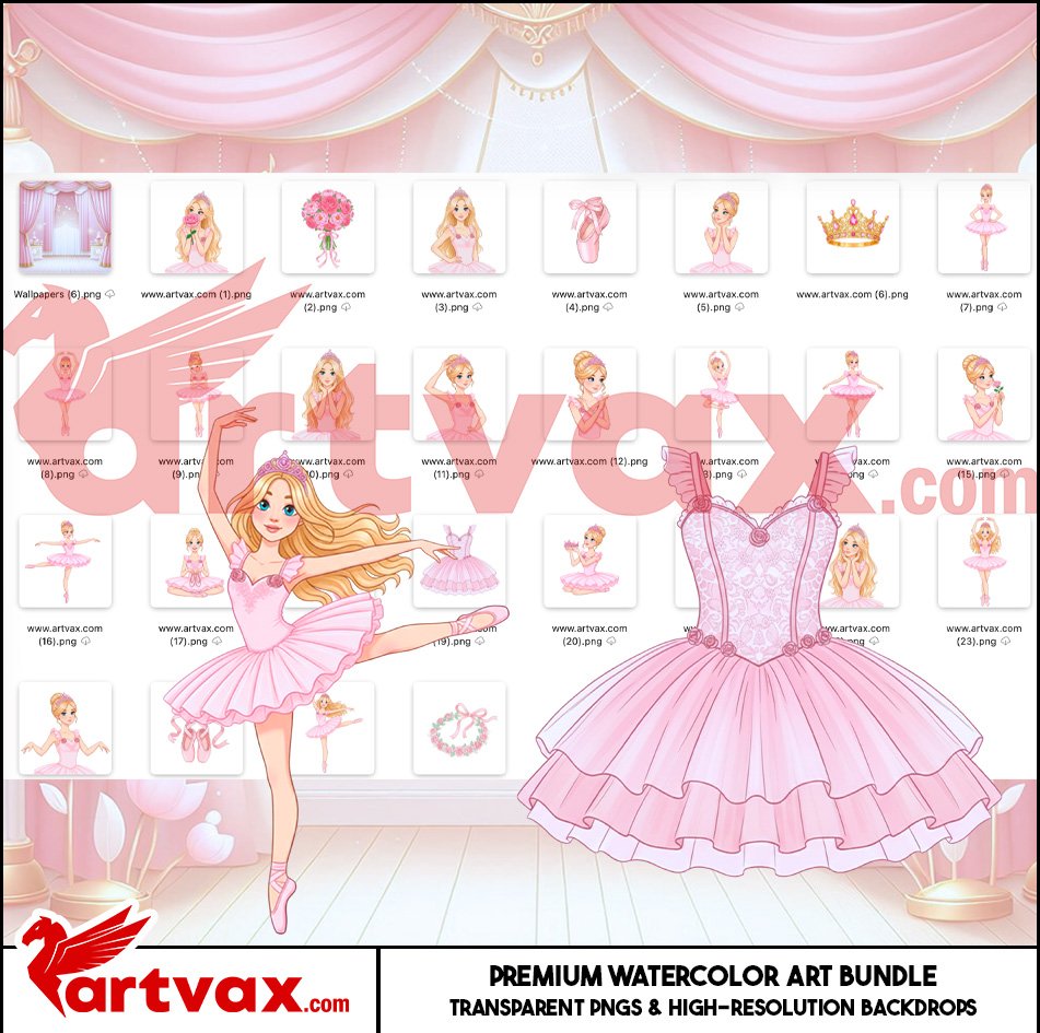 Ballerina Clipart Bundle