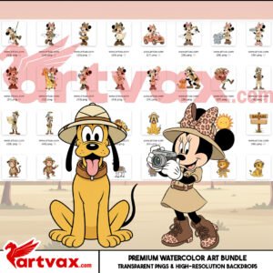 Safari Disney Clipart Bundle