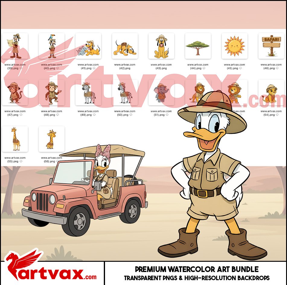 Safari Disney Clipart Bundle