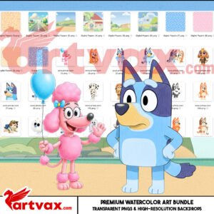 Bluey Clipart Bundle