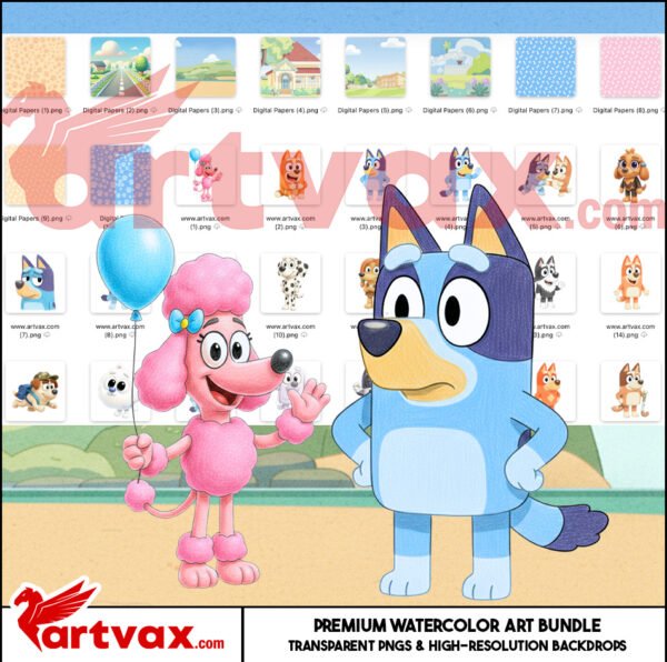 Bluey Clipart Bundle