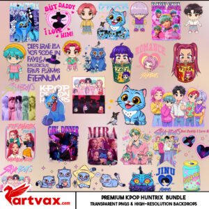 Premium KPOP Huntrix PNG Bundle