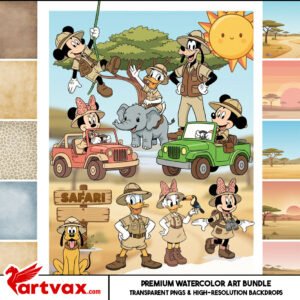 Safari Disney Clipart Bundle