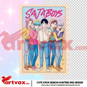 SAJA Boys K-Pop Demon Hunters PNG