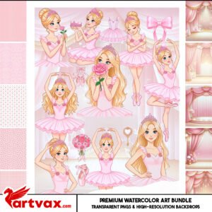 Ballerina Clipart Bundle