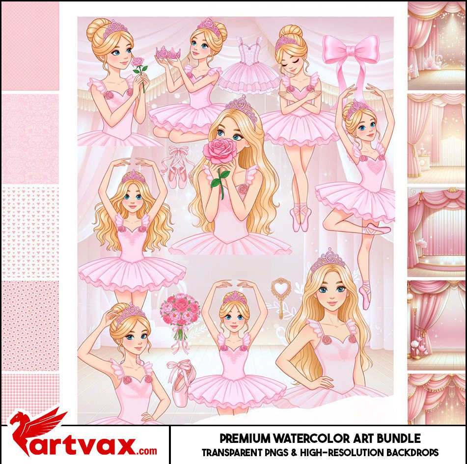 Ballerina Clipart Bundle