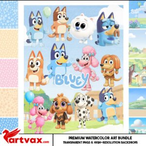 Bluey Clipart Bundle