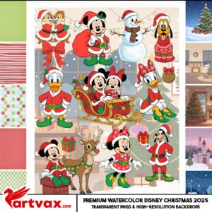 Disney Christmas Clipart Bundle