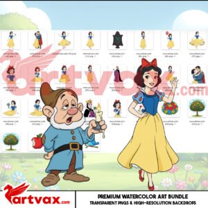 Snow White Clipart Bundle