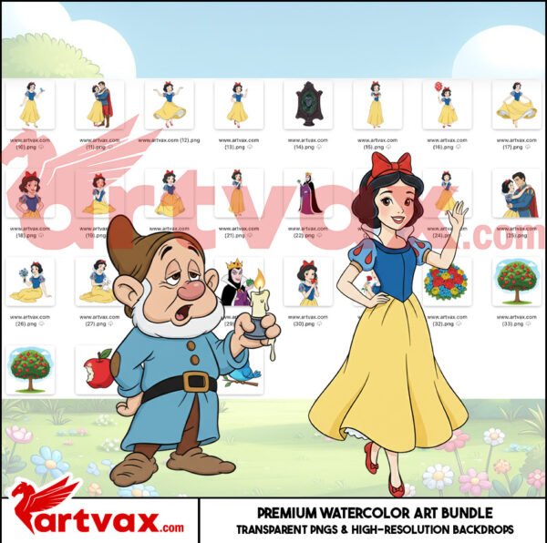 Snow White Clipart Bundle