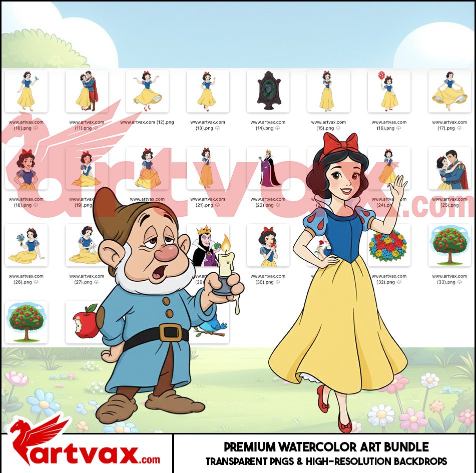 Snow White Clipart Bundle