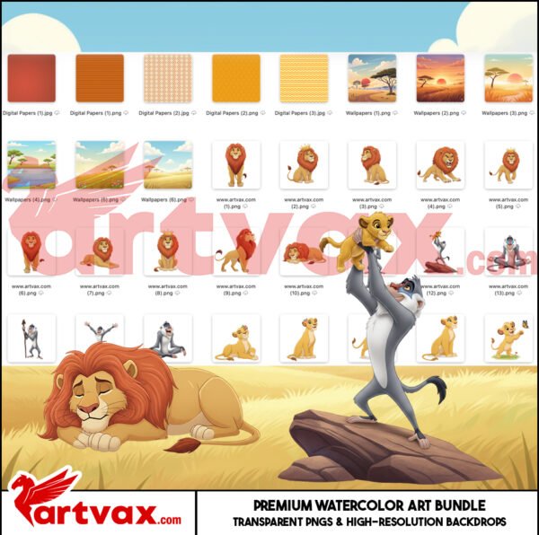 The Lion King Clipart Bundle