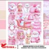 Pink Christmas Clipart Bundle