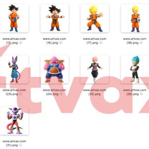 Dragon Ball Z Clipart Bundle