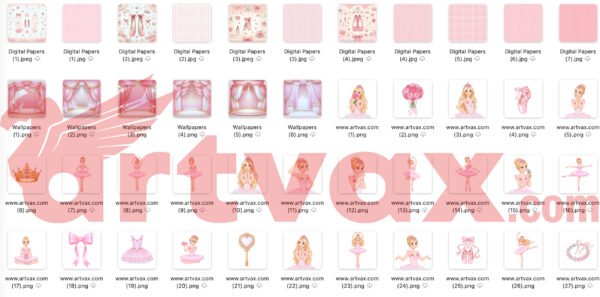 Ballerina Clipart Bundle