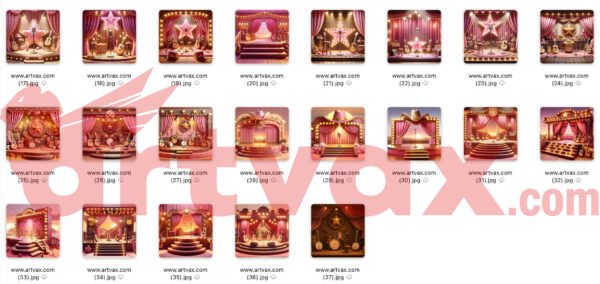 Pink Cowgirl Singer Clipart Bundle