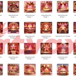 Pink Cowgirl Singer Clipart Bundle