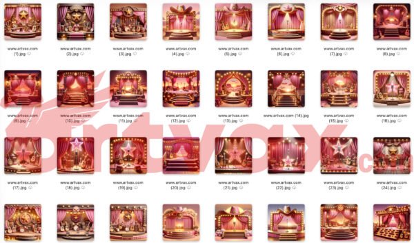 Pink Cowgirl Singer Clipart Bundle