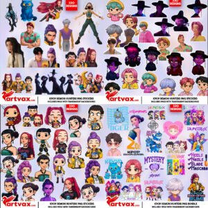 KPOP Demon Hunters PNG Mega Bundle