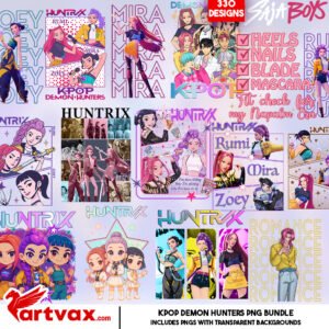 KPOP Demon Hunters PNG Mega Bundle
