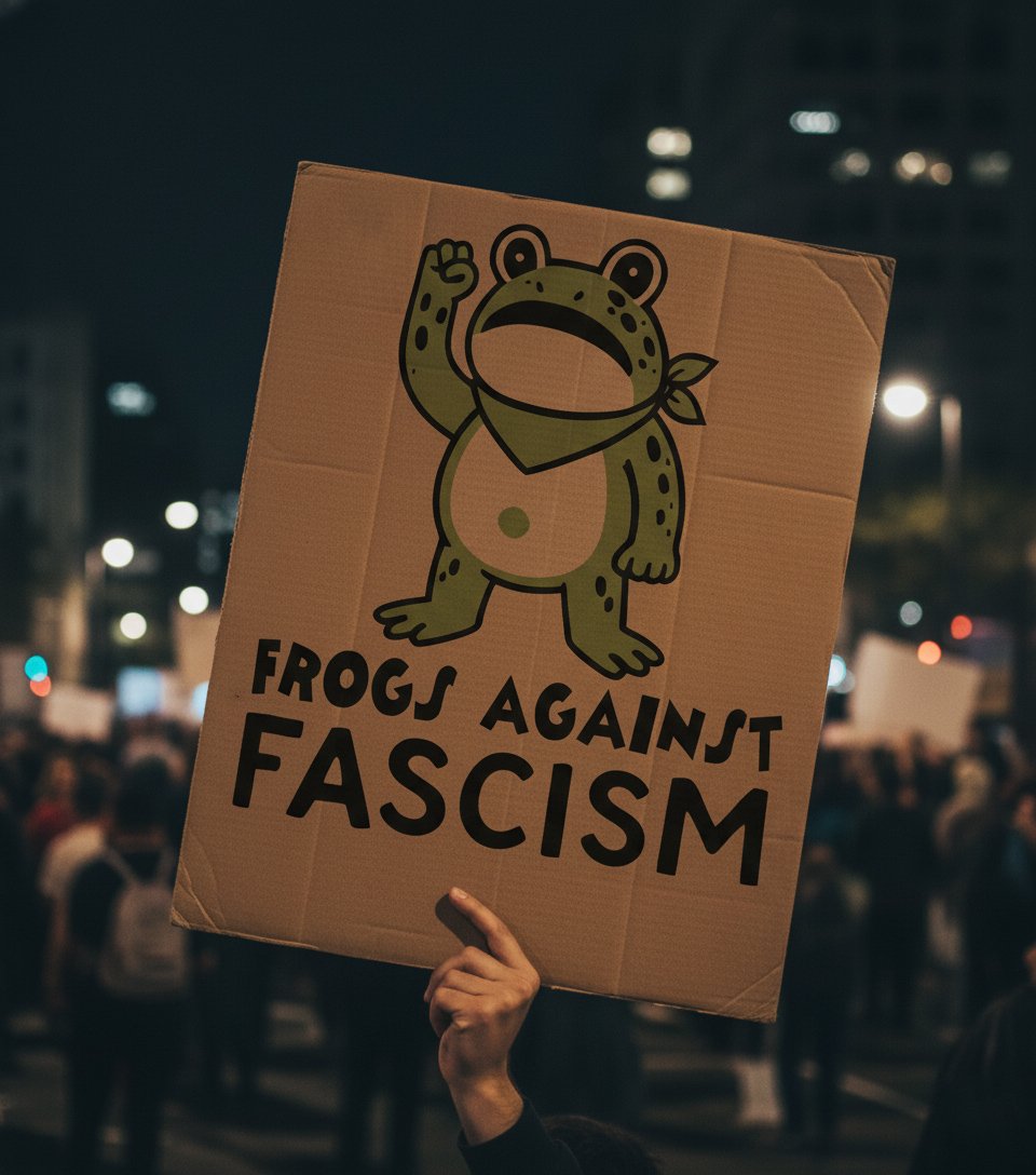 Frogs Against Fascism SVG