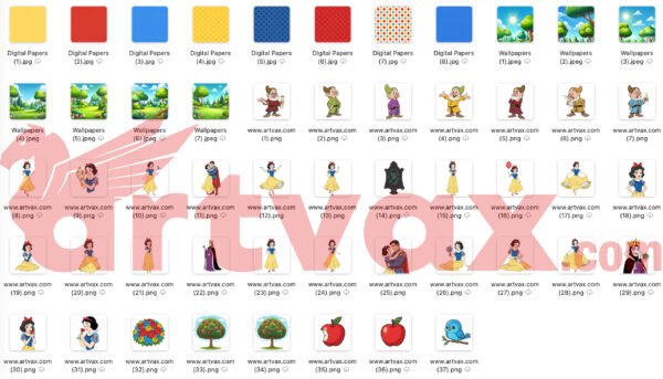Snow White Clipart Bundle