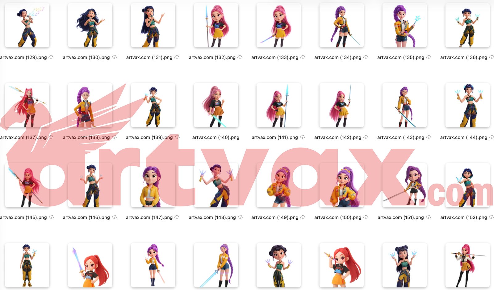 KPop Demon Hunters Clipart