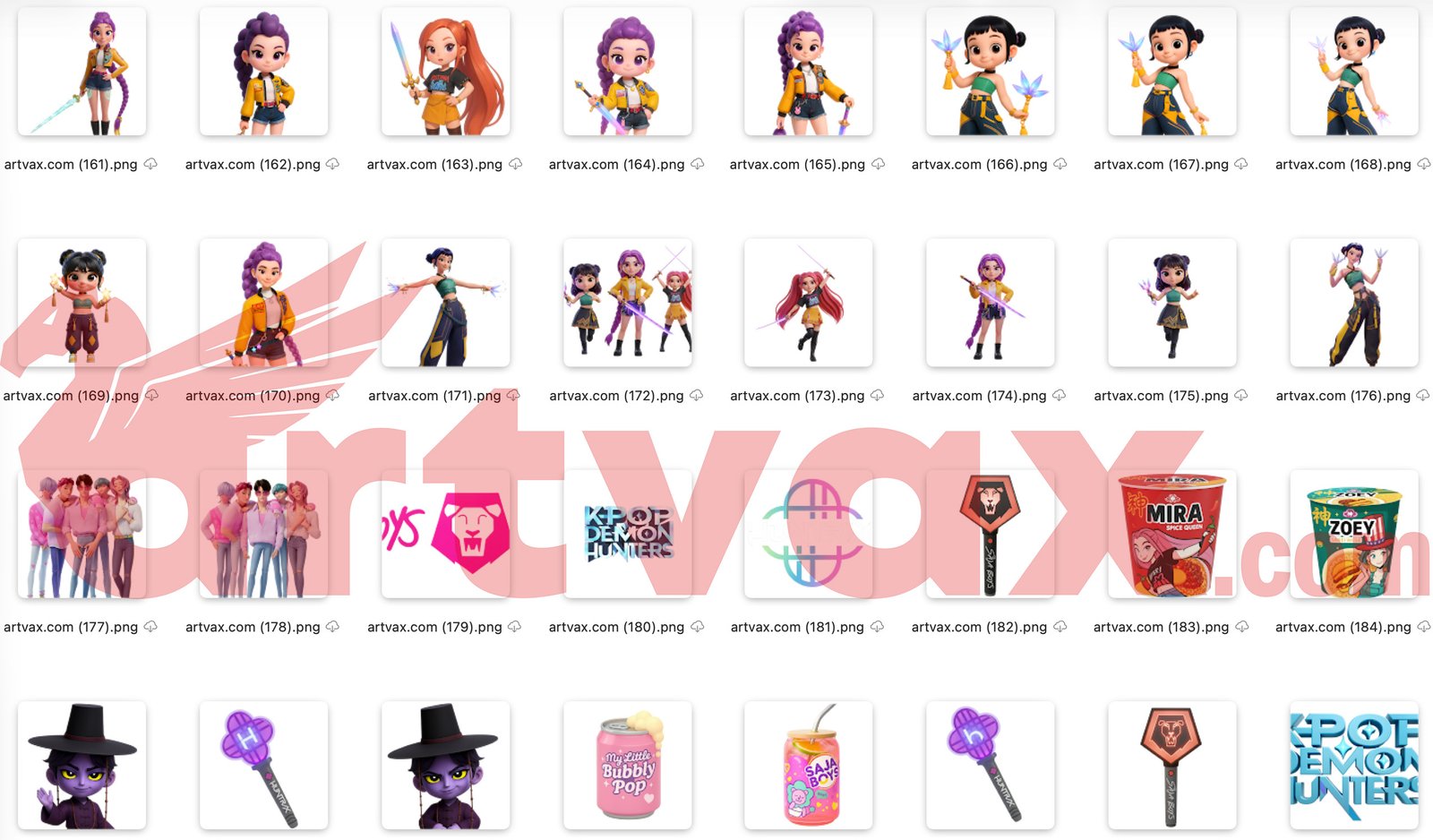 KPop Demon Hunters Clipart