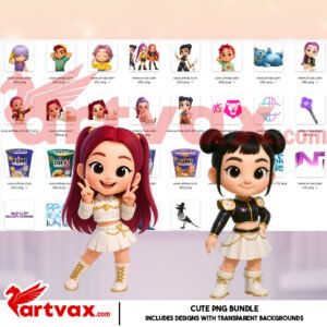 K-Pop Demon Hunters PNG Bundle