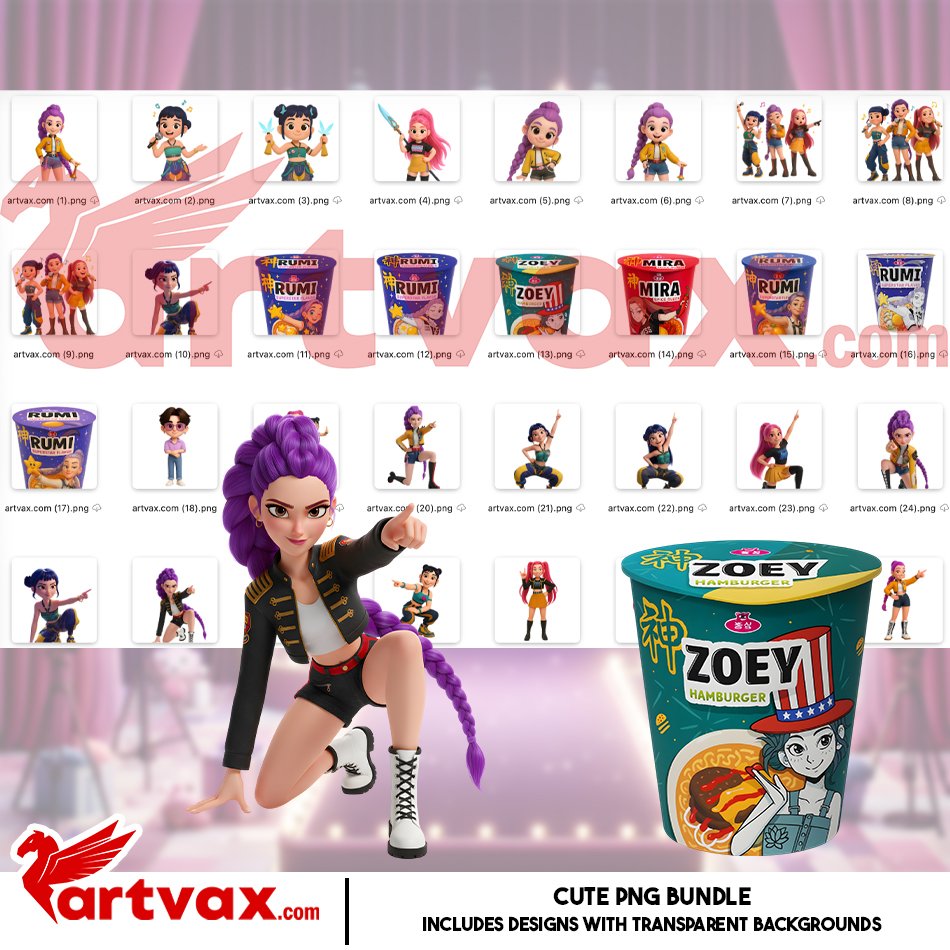 KPop Demon Hunters Clipart